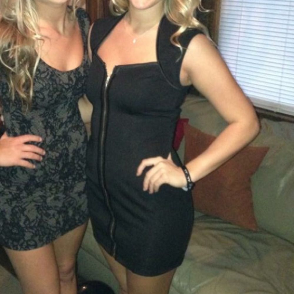 Black Dress (zip up front)